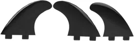 3Pcs Surfboard Fin, Paddle Board Fin, Nylon Fins Set Right Middle Left for Surfboard Paddle Board Accessories Black for Longboard, Surfboard and Paddleboard(Black)