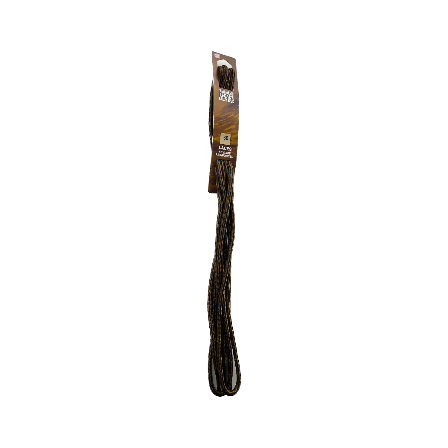 American Legacy ® Ultra Tactical Round Laces | Brown/Black