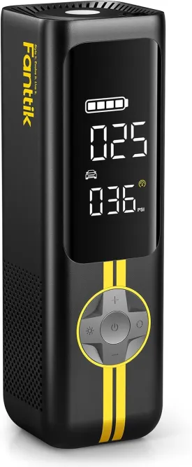 Fanttik X8 APEX Tire Inflator Portable Air Compressor, 1 Min Fast Inflation, 150PSI Cordless Tire Inflator with LED Dual Screen, Suitable for MPV, Car, E-Bike, Motorcycle, Up to 26.3 Tires