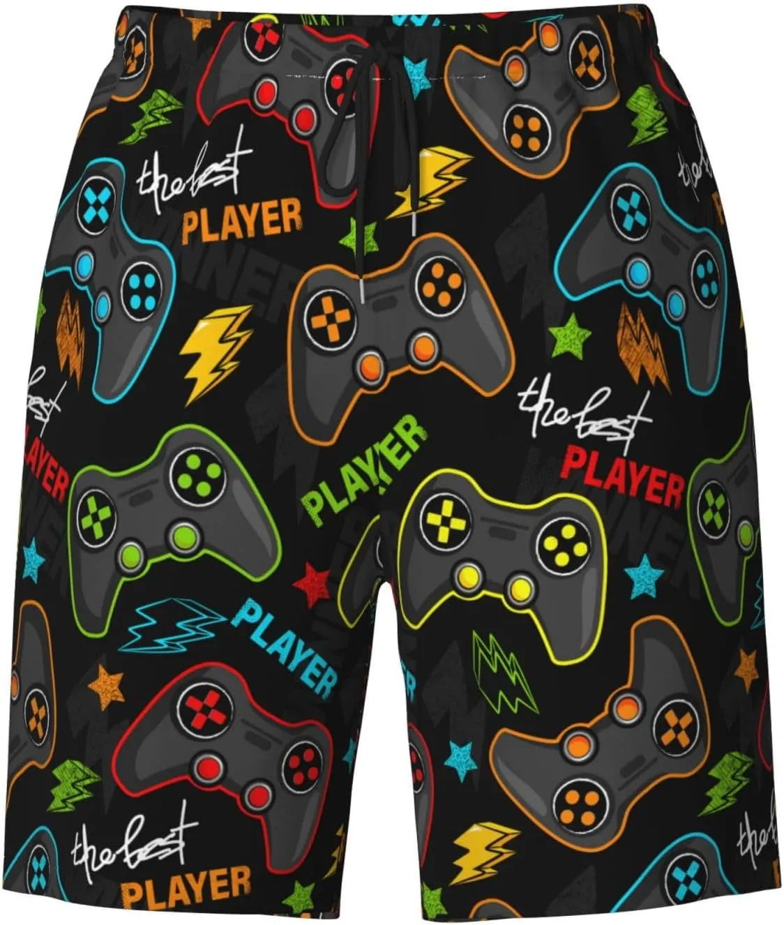 Game Mens Swim Trunks Quick Dry Swim Shorts with Mesh Lining Breathable Men's Beach Pants Swimwear Bathing Suits,
