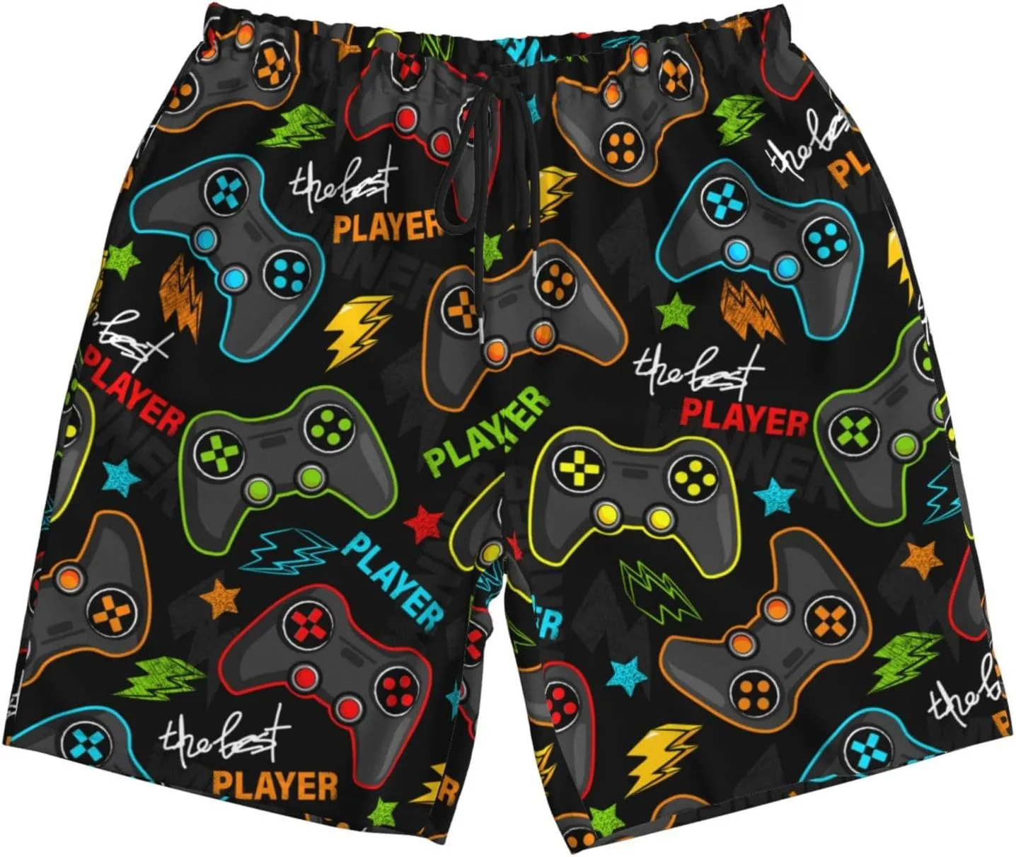 Game Mens Swim Trunks Quick Dry Swim Shorts with Mesh Lining Breathable Men's Beach Pants Swimwear Bathing Suits,