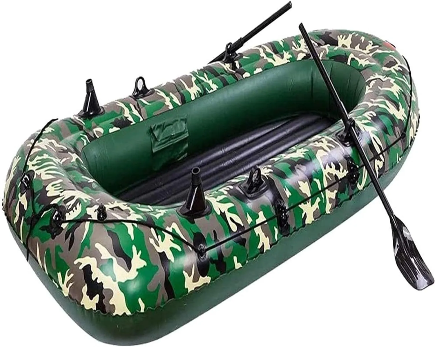 Inflatable Kayak Drift Boat for 2-3 Persons, Heavy-Duty PVC Raft with Oars, Pump & Repair Kit, Portable Fishing Dinghy for Lake, River, & Sea Adventures, Max Load 320kg