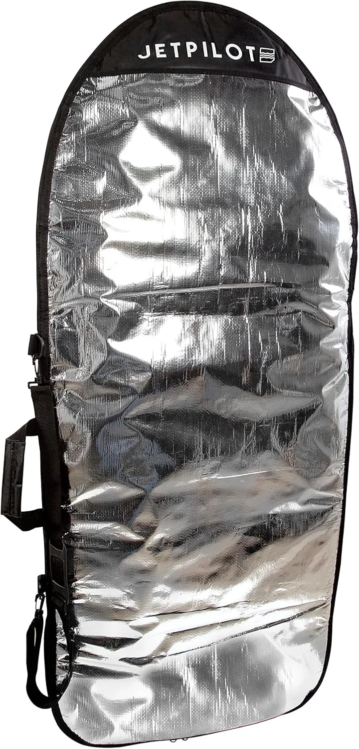 Jet pilot- 58 Wake Surfboard Bag - Heavy Duty Shell - Padded Interior - Reinforced Nose Section - Two-Way Zipper - Travel Bag - Storage - Light Weight - Wakeboarding