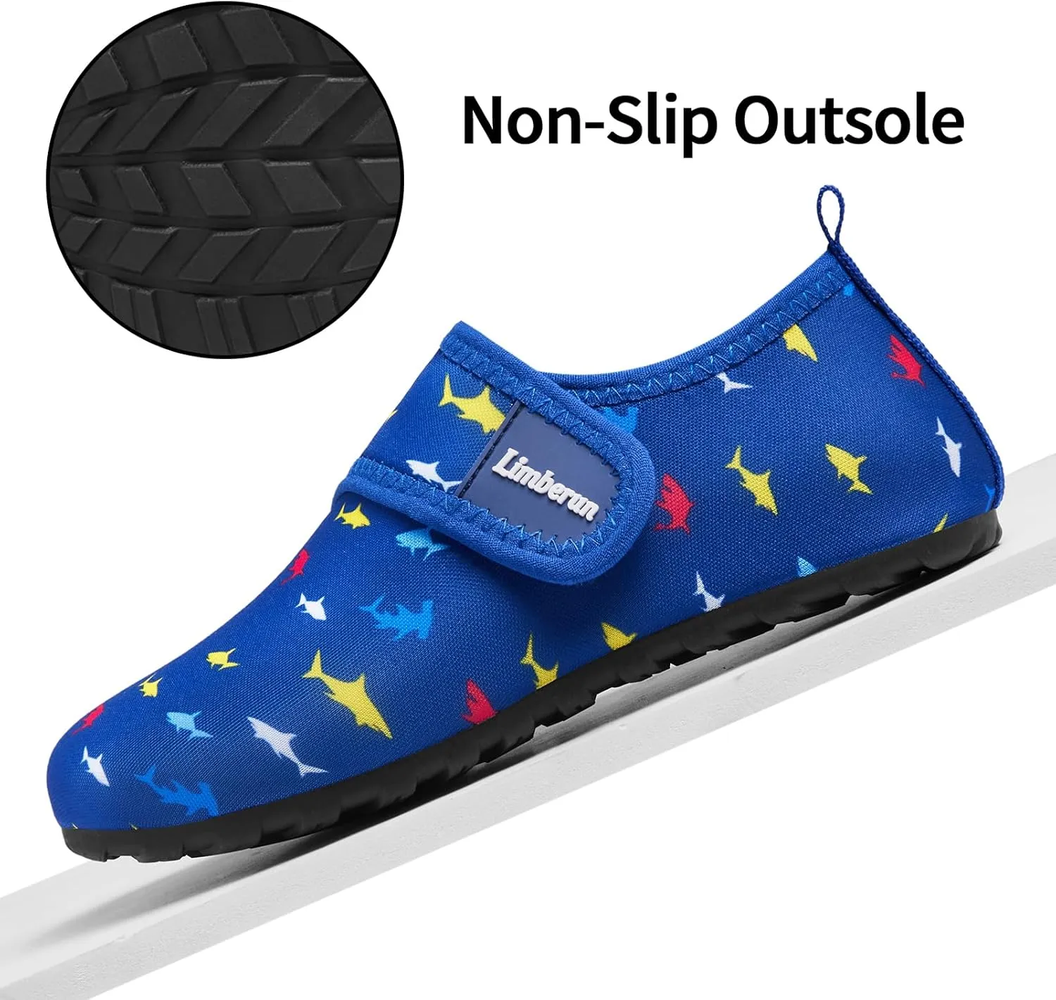 Limberun Water Shoes Kids Boys Girls Swim Aqua Sports Shoes Quick-Dry Barefoot Lightweight Pool Beach Non Slip Socks for Toddler Shoe