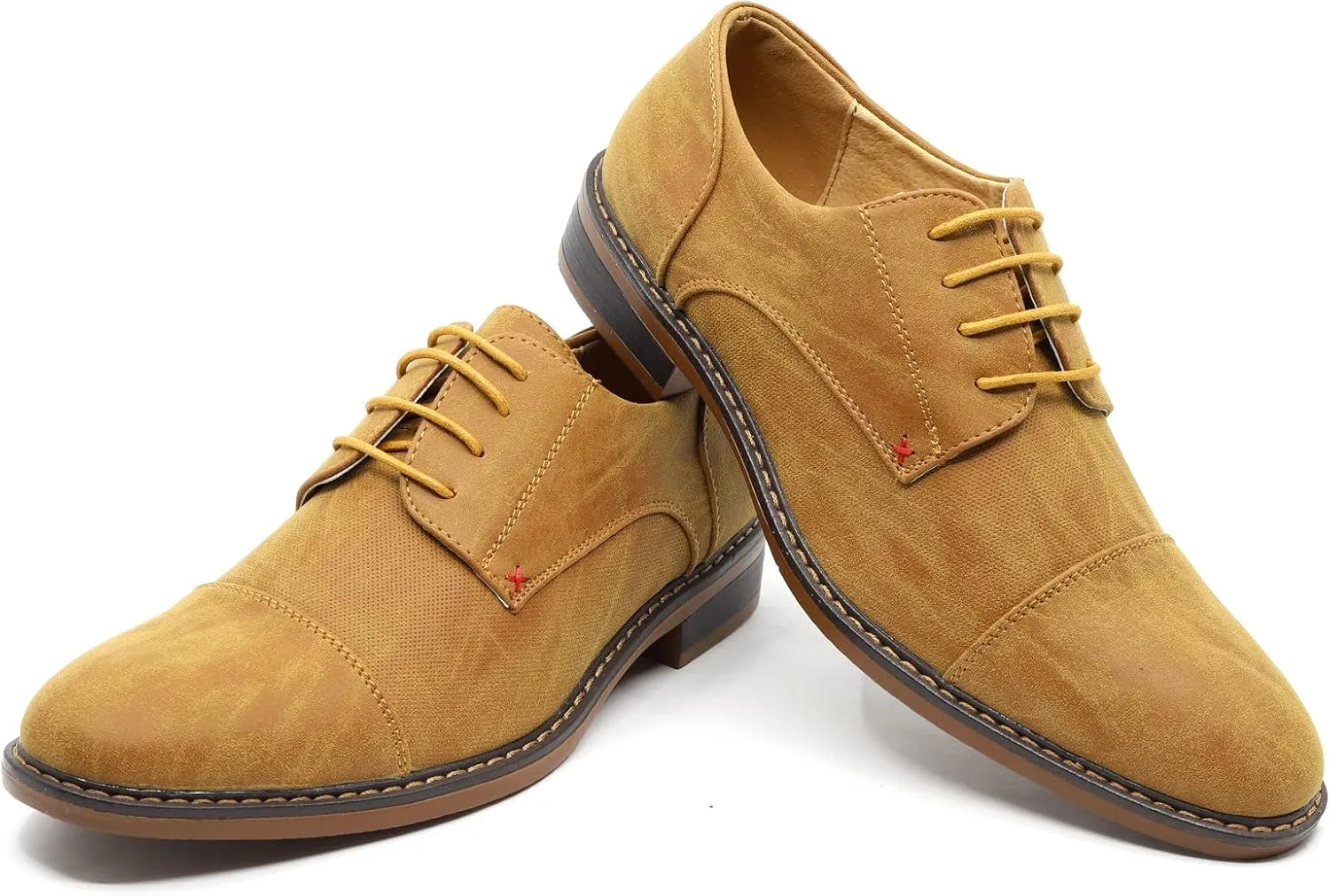 Metrocharm MC600 Men's Lace Up Cap Toe Fashion Classic Dress Shoe