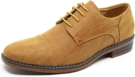 Metrocharm MC600 Men's Lace Up Cap Toe Fashion Classic Dress Shoe
