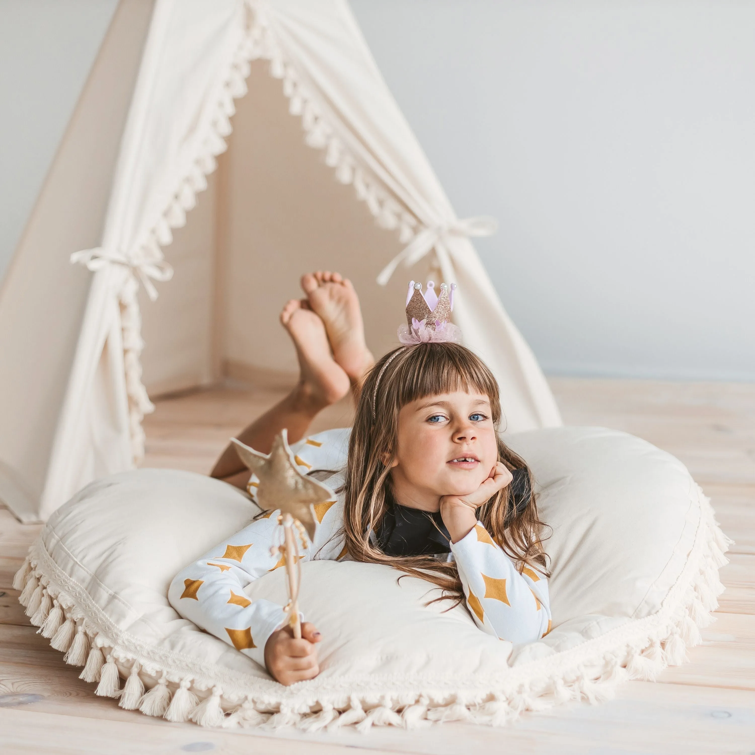 Minicamp Boho Kids Teepee With Tassels