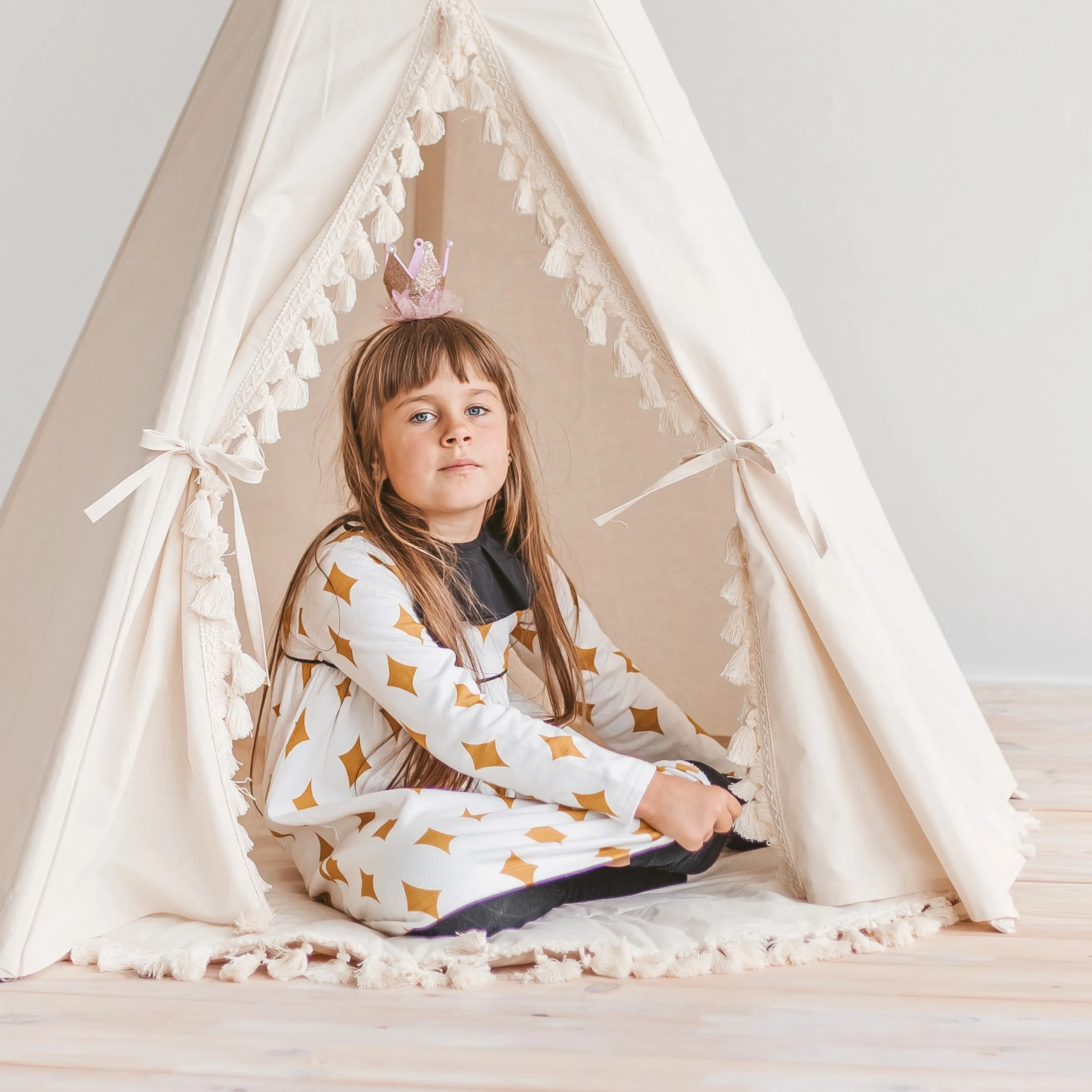 Minicamp Boho Kids Teepee With Tassels