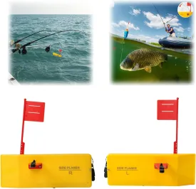 Planer Boards for Fishing, Medium-Duty Side Planer Board with in-Line Clip,Quick Grip Snap Release for Trolling Boat Fishing Towing, Inshore Offshore Trolling Dragging,Universal Towing