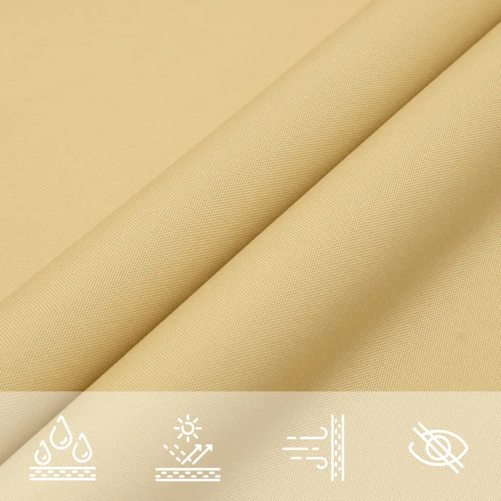 Sun Shade Sail Sand 4x4 m 100% Polyester Oxford