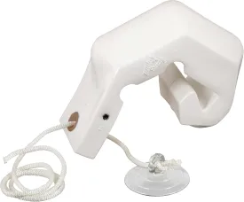 Taylor Made Buoy for Personal Watercrafts, Hook Under Quick Attachment, Flexible Shape, Inflation Valve, Suction Cup and Securing Line Included, for Use at Low Speed or Docking, White  2020108226